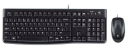 Logitech MK120 Tastatur og Mussett USB QWERTY Sort med Væskebestandighet
