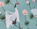 Gillian Jones Makeup purse in Crane Dance Print