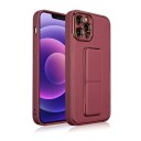 Hurtel New Kickstand Case-Deksel Til Samsung Galaxy A12 5G Med Rødt Stativ