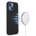iPhone 15 Liquid Silikondeksel MagSafe-kompatibel Svart
