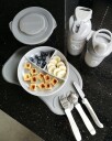 Twistshake Learn Cutlery Stainless Steel 12+m Pastel Grey