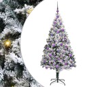  Kunstig juletre med 300 LED grønn 180 cm PVC og Stål og Plast