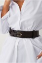 Ellos Collection - Bredt belte - Brun