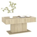 vidaXL Salongbord sonoma eik 96x50x45 cm sponplate