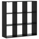 vidaXL Bokskap 102 x 29 x 103,5 cm Konstruert tre Svart eik