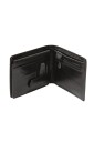 Nord Leather Dollar herre skinn lommebok 9 kort/ myntlomme Svart