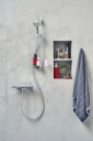 Oras Apollo Dusjsett 3-spray M/justerb.veggstang 720mm Krom