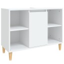 vidaXL Servantskap hvit 80x33x60 cm konstruert tre