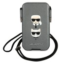 Karl Lagerfeld Saffiano Bærekraftig Universal Sleeve 17,5 x 10,5 - Karl & Choupette Solbriller - Grå