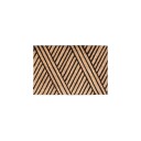 Rxs Dørmatte kokosfiber sorte striper