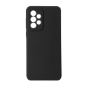 eSTUFF - Baksidedeksel for mobiltelefon - silikon - silkeberøringssvart - for Samsung Galaxy A33 5G