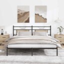 Sengeramme uten madrass sonoma eik 183x213 cm konstruert tre