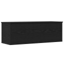  Oppbevaringsboks i svart eik 102x35x35 cm av konstruert tre