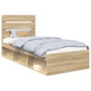  Sengestamme med hodegjerde Sonoma 90 x 190 cm Massiv furu