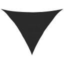 vidaXL Solseil 160 g/m² svart 4x4x5,8 m HDPE
