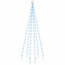 vidaXL Juletre på flaggstang 108 LED blå 180 cm