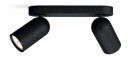 Philips myLiving Pongee dobbel tak/veggspot, Svart