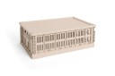 Hay Colour Crate Plastic Large Lokk Powder