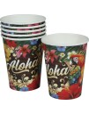 6 stk Pappkopper 240 ml - Aloha