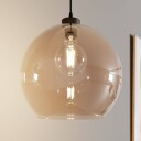 TK Lighting Cubus hengelampe rav glass Ø 30 cm E27