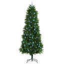  Juletre med 300 LED med stativ grønn 240 cm PE