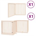 Vidaxl Hundeport Sammenleggbar 6 Paneler 480 cm Poppeltre