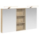  Baderomsskapsett 3 pcs 110 x 10,5 x 60,5 cm Konstruert tre