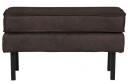 BePureHome Rodeo Puff 84x54 m. skinn - Sort   Unoliving