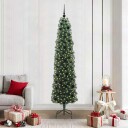  Kunstig juletre med 300 LED grønn 210 cm PVC og stål og plast