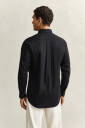Regular fit klassisk poplinskjorte BLACK S