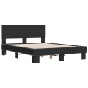  Sengeramme svart 140x190 cm konstruert tre og metall 8721102615085