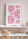 Pink Disco Vibes Retro Dance Floor Sparkle Plakat Plakat / 100x150cm