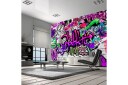 Fototapet Purple Graffiti 300x210 - Artgeist sp. z o. o.