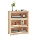 vidaXL Bokhylle 80x35x97 cm heltre furu
