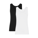 Urban Quest 2-Pack Women Bamboo Tank topp multi L
