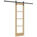 vidaXL Skyvedør med beslagsett "ORKDAL" Solid Tre & Glass