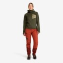 Revolutionrace Evolution Stretch Fleece Hoodie Dame Forest Night XS Dame Overdeler Fleece & midlayers