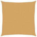vidaXL Solseil 160 g/m² firkantet sand 2,5x2,5 m HDPE