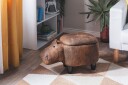 Hippo Puff 32 cm   Brun