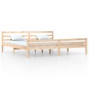 vidaXL Sengeramme heltre 200x200 cm