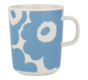 Marimekko Oiva Unikko krus 2,5 dl hvit himmelblå