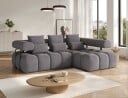 Levvi 3 seters boblete sovesofa med divan høyre   Manhattan 03