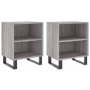 vidaXL Nattbord 2 stk grå sonoma eik 40x30x50 cm konstruert tre