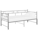 vidaXL Uttrekkbar ramme til sovesofa grå metall 90x200 cm