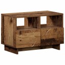 vidaXL TV benk 60 x 34,5 x 40 cm Gammelt tre Konstruert tre