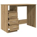  Skrivebord artisan eik 102x76x50 cm konstruert tre