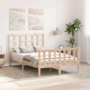 vidaXL Sengeramme med hodegavl 120x200 cm heltre