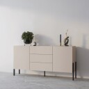 Kommode Jukon 2 dører med 3 skuffer - Kashmir, 184 cm