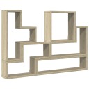  Vegghylle sonoma eik 96x12x64 cm konstruert tre