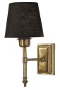 PR Home Classic vegglampe Antikmessing/svart skjerm 27 cm Natur